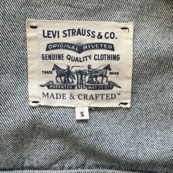 Levis Denim Jacket Mens Small Type 2 Trucker Made & Crafted Unisex - Picture 3 of 16